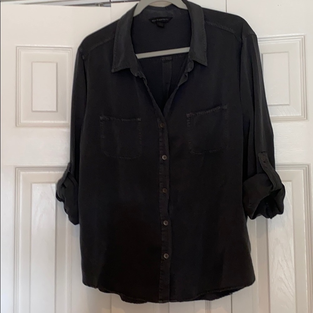 Charcoal button down